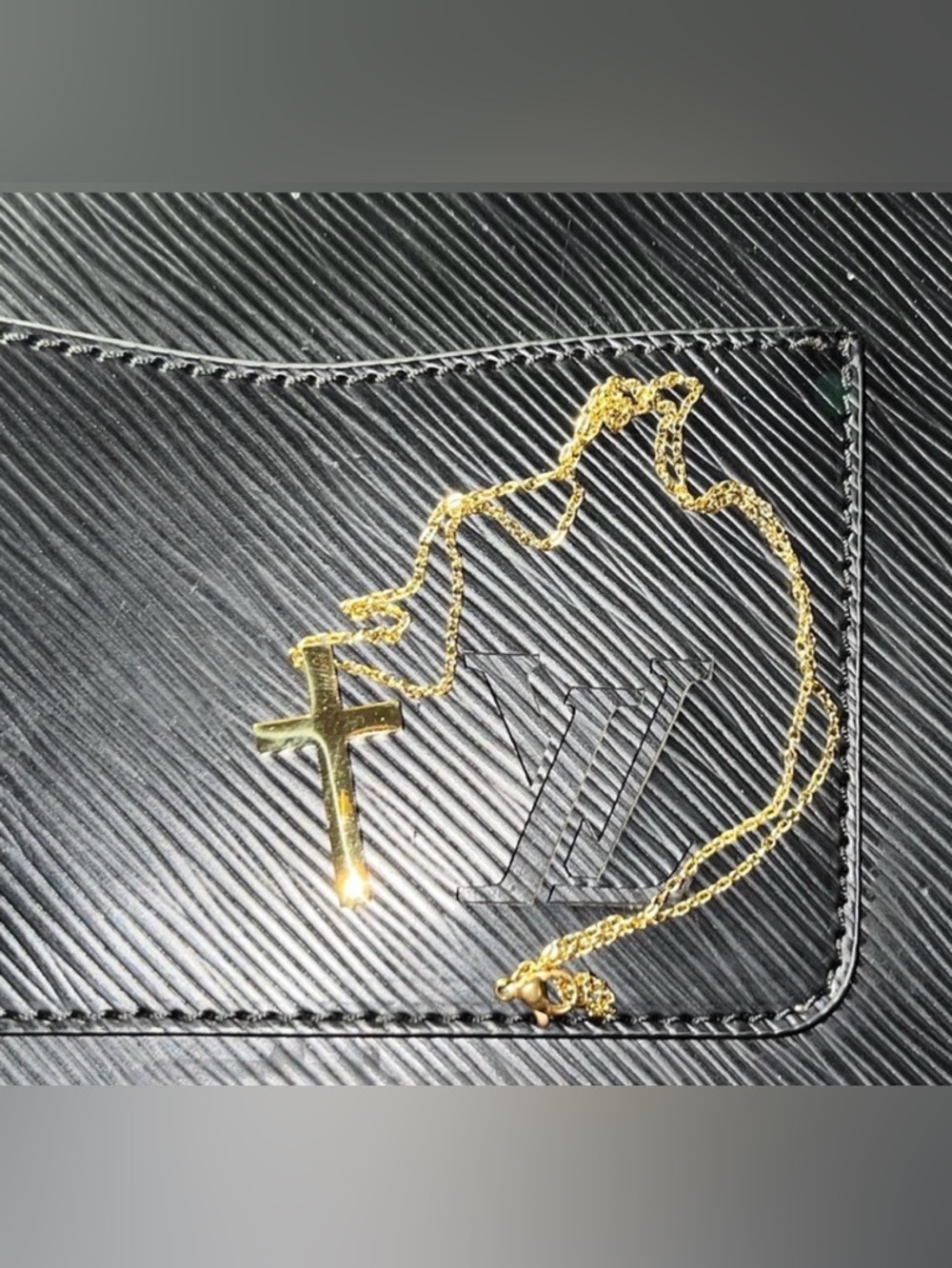 Gold Plated NWT Cross Pendant Necklace
